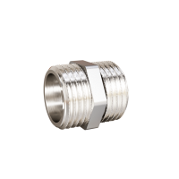 Ниппель прямой DN20 (3/4") НР/НР латунь никель
