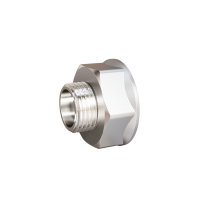 Переход DN40х32 (1 1/2"ВР х 1 1/4"НР) латунь никель