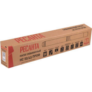 Скважинный насос НС 50/45 (d.75 mm, кабель 20 м) Ресанта