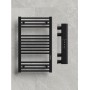 Полотенцесушитель электрический "RIFAR D-LINE" DL-080-45-BM, цвет "Чёрный янтарь", мощность 150 Вт