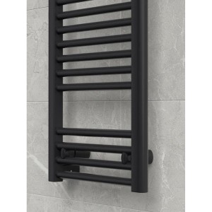 Полотенцесушитель электрический "RIFAR D-LINE" DL-120-50-BM, цвет "Чёрный янтарь", мощность 280 Вт