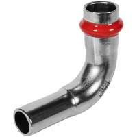 Угольник однораструбный Rommer 90&deg; ВПр-НПр, 15, из нержавеющей стали прессовой