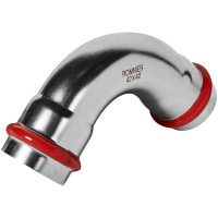 Угольник Rommer 90° ВПр-ВПр, 42, из нержавеющей стали прессовой