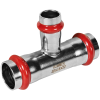 Тройник переходной Rommer ВПр, 22х15х22, из нержавеющей стали прессовой