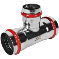 Тройник переходной Rommer ВПр, 54х42х54, из нержавеющей стали прессовой