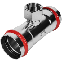 Тройник-переходник Rommer ВПр-ВР, 54х1, из нержавеющей стали прессовой