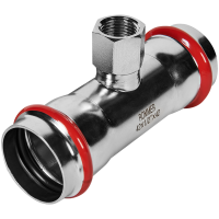 Тройник-переходник Rommer ВПр-ВР, 42х1/2, из нержавеющей стали прессовой