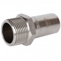 Вставка переходная Rommer НПр-НР, 28х1, из нержавеющей стали прессовой