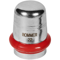Заглушка Rommer ВПр, 22, из нержавеющей стали прессовой