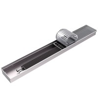 Конвектор внутрипольный ROMMER RCN 100.200.800 (Решётка роликовая, анодированный алюминий)