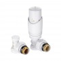 Комплект терморегулирующего оборудования для радиатора угловой 1/2 ", белый