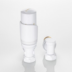 Комплект терморегулирующего оборудования для радиатора угловой 1/2 ", белый