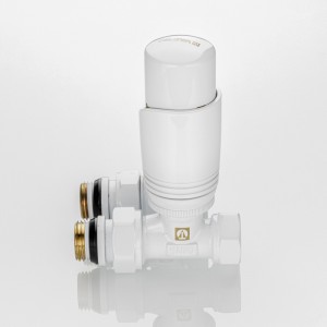 Комплект терморегулирующего оборудования для радиатора прямой 1/2 ", белый