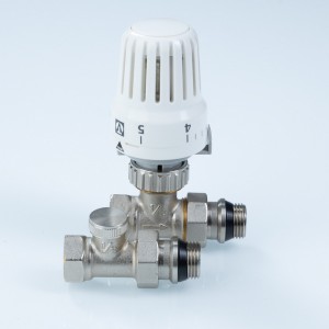 Комплект терморег-го оборуд-я д/рад., прямой 1/2" (термост-ая головка, термостат-й клапан, запорный