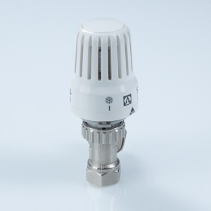 Клапан с термостатической головкой для рад. угловой 1/2"