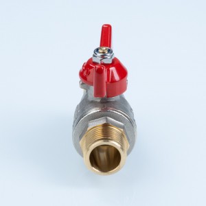 Кран шаровый полнопроходной, ГОСТ, рукоятка-бабочка  Дн 15 нар.-нар.