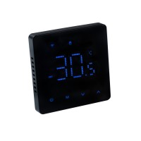 Хронотермостат электронный комнатный с Wi-Fi для электрического теплого пола (черный)