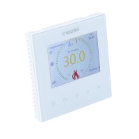 Хронотермостат электронный комнатный с цветным дисплеем,  Wi-Fi, для электр. теплого пола (белый)