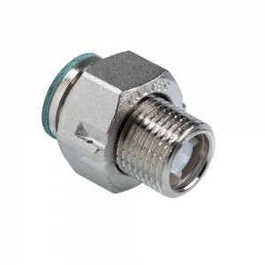 Полусгон с накидной гайкой, с обратным клапаном 1/2"