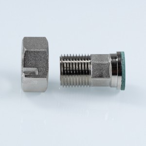 Полусгон с накидной гайкой, с обратным клапаном 1/2"