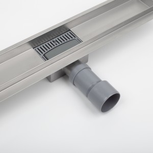 Лоток душевой Iddis Level, нерж. сталь, гориз. выпуск, комб. затвор, перфор. решетка, 800мм