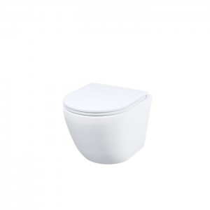 Унитаз подвесной Iddis Blanco Q, без ободка, сид. дюропласт, микролифт, EasyFix