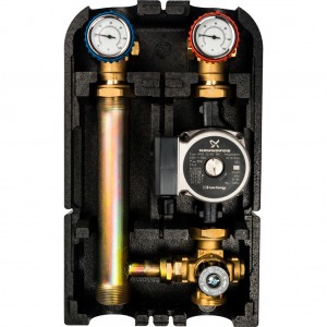 STOUT Насосная группа с термостатическим смесительным клапаном 1"с насосом Grundfos UPSO 25-65