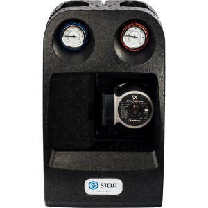 STOUT Насосная группа с прямым контуром 1 1/4" с насосом Grundfos UPSO 32-65 в теплоизоляции DN 32