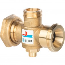 STOUT Термостатический смесительный клапан G 1"1/2M-G 1"1/2F-G 1"M 60°С
