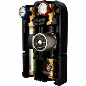 STOUT Насосная группа для твердотопливных котлов 1" с насосом Grundfos UPSO 25-65 в теплоизоляции