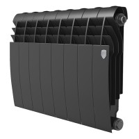 Радиатор биметаллический Royal Thermo Biliner B Черный 350 х 87 8 секций