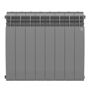 Радиатор биметаллический Royal Thermo BiLiner Silver Satin 500 x 87 8 секций