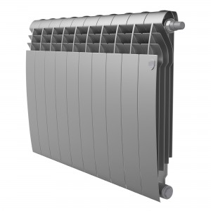 Радиатор биметаллический Royal Thermo BiLiner Silver Satin VDR 500 x 90 10 секц. (нижн. подкл.)