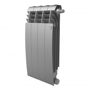 Радиатор биметаллический Royal Thermo BiLiner Silver Satin VDR 500 x 90 4 секц. (нижн. подкл.)