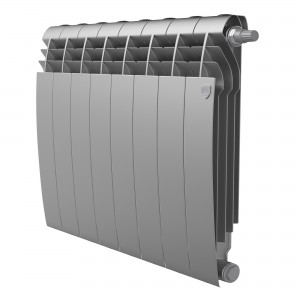 Радиатор биметаллический Royal Thermo BiLiner Silver Satin VDR 500 x 90 8 секц. (нижн. подкл.)