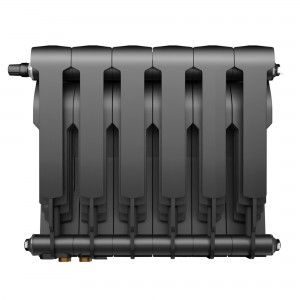 Радиатор биметаллический Royal Thermo BiLiner Noir Sable VDR 350 x 87 12 секц. (нижн. подкл.)