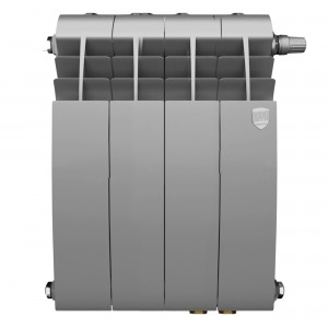 Радиатор биметаллический Royal Thermo BiLiner Silver Satin VDR 350 x 87 4 секц. (нижн. подкл.)