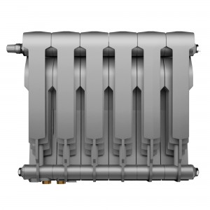 Радиатор биметаллический Royal Thermo BiLiner Silver Satin VDR 350 x 87 6 секц. (нижн. подкл.)