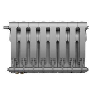 Радиатор биметаллический Royal Thermo BiLiner Silver Satin VDR 350 x 87 8 секц. (нижн. подкл.)