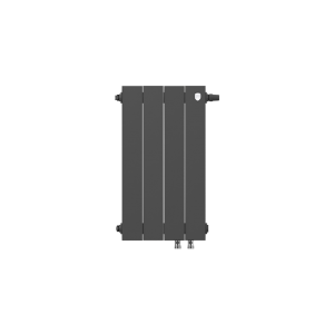 Радиатор биметаллический Royal Thermo PianoForte Noir Sable VDR 500 x 100 4 секц. (нижн. подкл.)