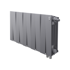 Радиатор биметаллический Royal Thermo PianoForte Silver Satin VDR 300 x 100 10 секц. (нижн. подкл.)