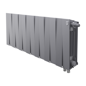 Радиатор биметаллический Royal Thermo PianoForte Silver Satin VDR 300 x 100 14 секц. (нижн. подкл.)