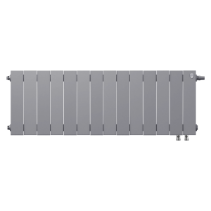 Радиатор биметаллический Royal Thermo PianoForte Silver Satin VDR 300 x 100 14 секц. (нижн. подкл.)