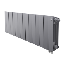 Радиатор биметаллический Royal Thermo PianoForte Silver Satin VDR 300 x 100 16 секц. (нижн. подкл.)