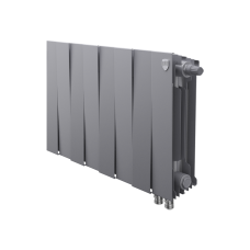 Радиатор биметаллический Royal Thermo PianoForte Silver Satin VDR 300 x 100 8 секц. (нижн. подкл.)