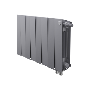 Радиатор биметаллический Royal Thermo PianoForte Silver Satin VDR 300 x 100 8 секц. (нижн. подкл.)