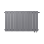 Радиатор биметаллический Royal Thermo PianoForte Silver Satin VDR 500 x 100 12 секц. (нижн. подкл.)