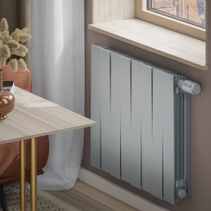 Радиатор биметаллический Royal Thermo PianoForte Silver Satin VDR 500 x 100 8 секц. (нижн. подкл.)