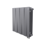 Радиатор биметаллический Royal Thermo PianoForte Silver Satin VDR 500 x 100 8 секц. (нижн. подкл.)