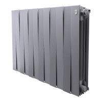 Дизайн-радиатор бимет. Royal Thermo PianoForte Silver Satin 500 x 100- 12 секц.